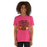 Fall For Jesus T-Shirt: Christian Autumn Faith Tee