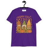 Gnome-Inspired Fall Delight: Happy Fall Y'all Gnomes Shirt, Cute Shirt for Thanksgiving & Autumn Vibes – Embrace the Pumpkin Gnomes